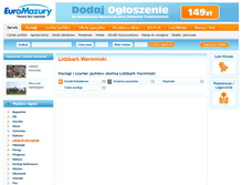 Tablet Screenshot of lidzbark-warminski.euromazury.pl